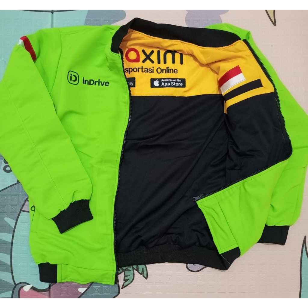JAKET MAXIM DAN INDRIVE/INDRIVER BISA DIPAKE BOLAK BALIK KEREN