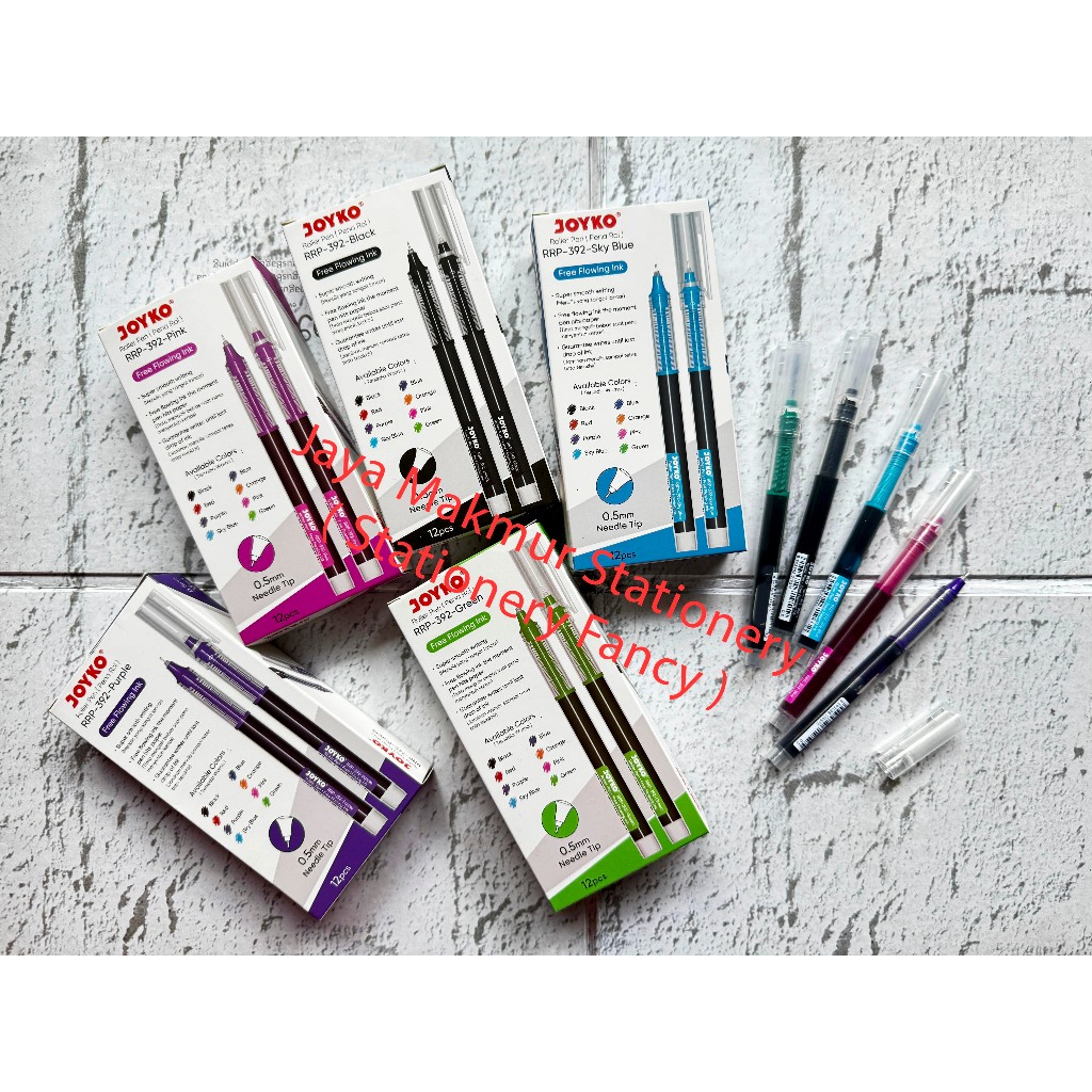 

Pena Roller Pen Joyko 0.5 mm Tinta Warna RRP-392 (Eceran)
