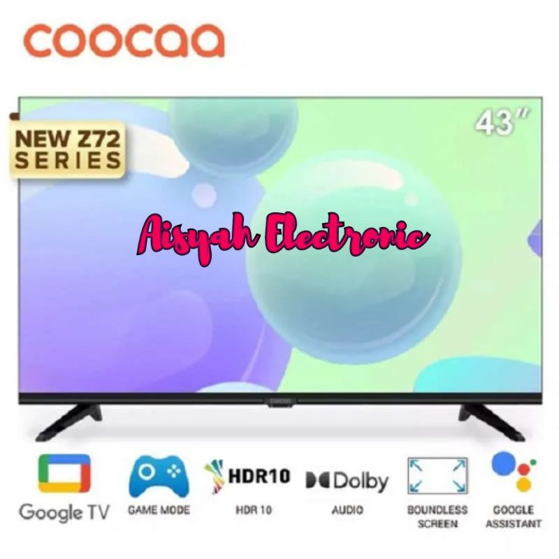 GOOGLE TV COOCAA 43Z72 43 INCI FHD GARANSI RESMI