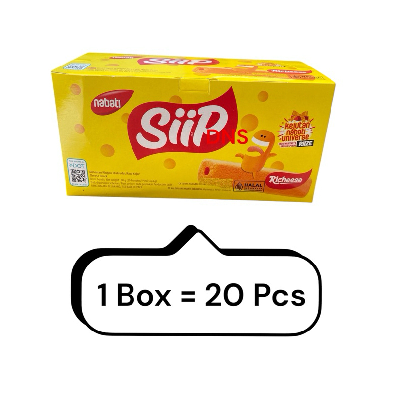 

Nabati Siip 5gr 1 Box isi 20 Pcs