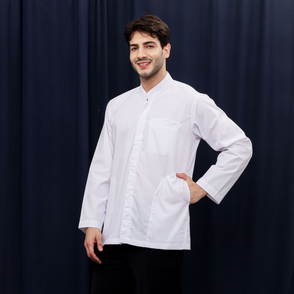 BAJU KOKO MUSLIM PRIA DEWASA/ KOKO BATIK / KOKO PRIA MUSLIM PUTIH / KOKO AZZAHIR