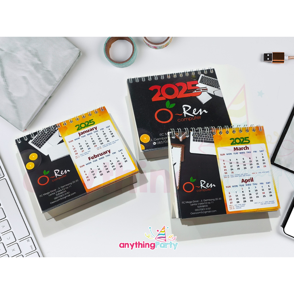 

Custom Kalender Meja Mini Souvenir Ultah Merchandise Promosi - Mini Desktop Calendar