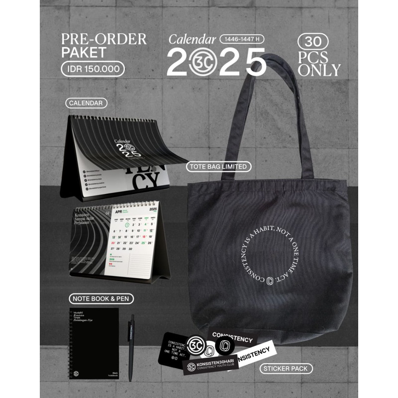 

Paket bundling kalender konsisten30hari