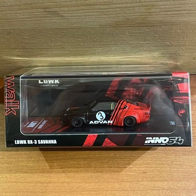 INNO 64 LBWK MAZDA RX3 SAVANNA "ADVAN LIVERY" INNO64