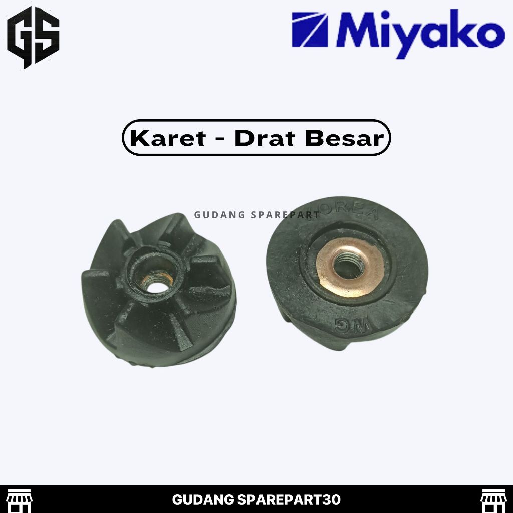 Gigi Karet Kopel Blender Miyako Drat Besar /  Gigi Karet Blender Miyako Lama /Gear Upper Mounting Bl
