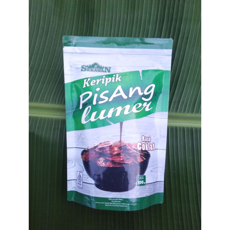 

Keripik pisang lumer coklat