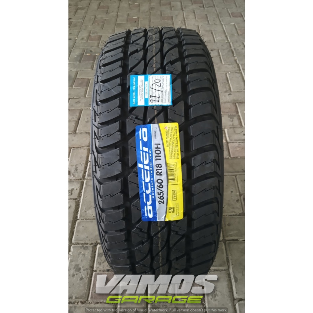 BAN MOBIL SEMI OFFROAD  265 60 R18 ACCELERA OMIKRON AT BUAT PAJERO,FORTUNER,HILUX DOBLE SMI OFFROAD