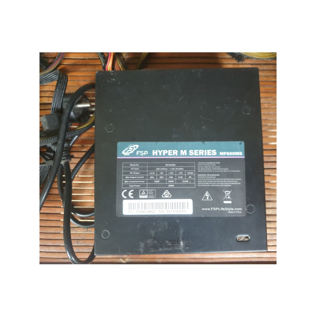 Dijual Power Supply FSP Hyper M 600 Watt 80+