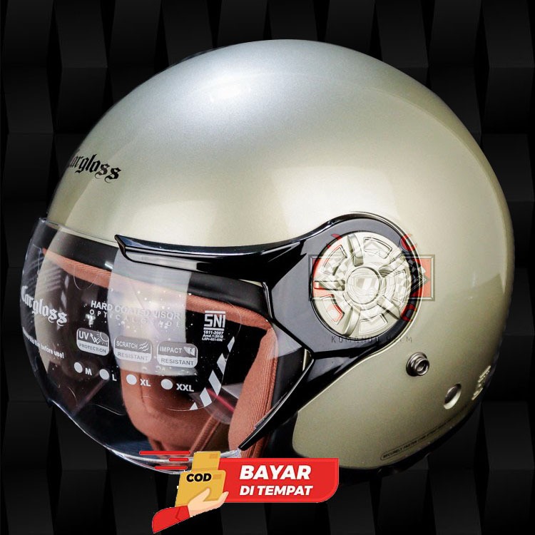 HELM CARGLOSS YRH HIJAB  CHAMPAGNE YR - RETRO CARGLOS