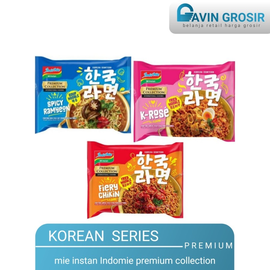 

Mie instan indomie premium korean series