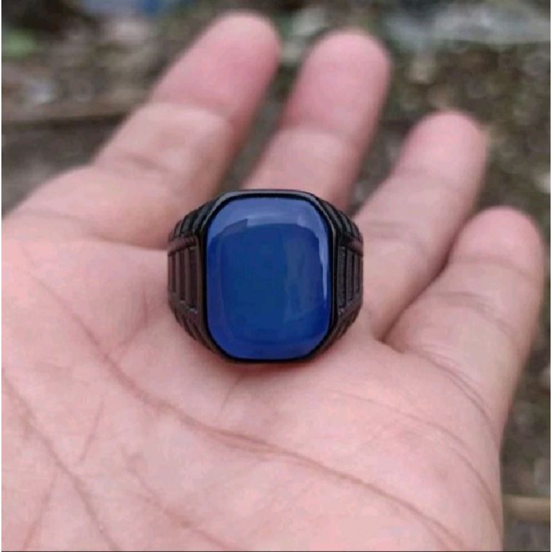 cincin akik blue spirtus