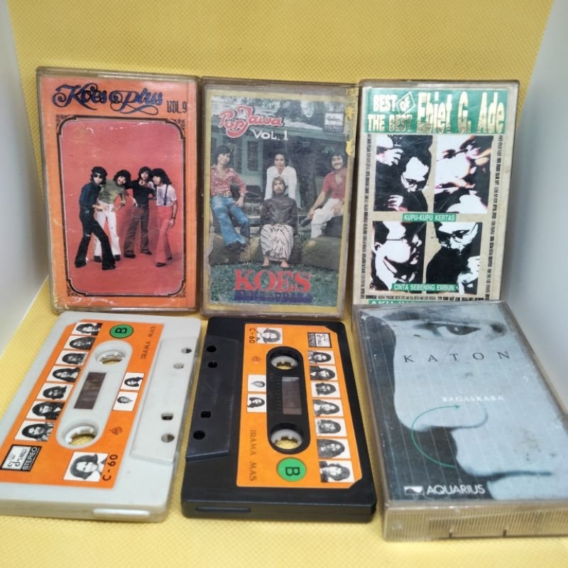 KASET PITA ALBUM KENANGAN CHRISYE,KOES PLUS,KATON BAGASKARA,EBIT G ADE,NO KOES KASET TAPE & KASET RA