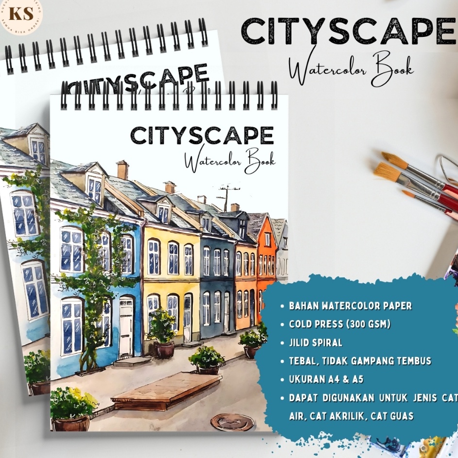 

Update Terunik WATERCOLOR BOOK TEMA CITYSCAPE COLD PRESS 3GSM Buku Sketsa Mewarnai Dewasa Remaja Ukuran A4 A5