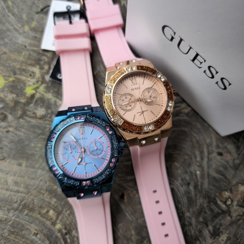 Jam Tangan Guess Original W1053L3 dan W0775L5 Chronograph Multifunction Aktif