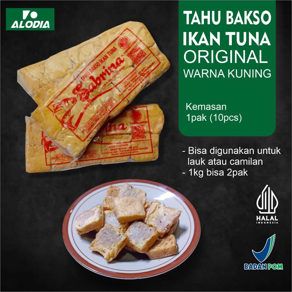 

Sabrina Tahu Bakso Tuna pacitan, isian Adonan Bakso Ikan Tuna Tanpa Bahan Pengawet - Frozen food