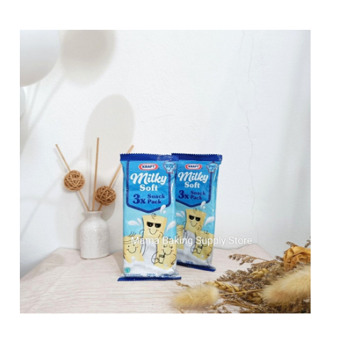 

Keju Kraft Milk Milky Soft Snack Pack 3 x 30 gr 90 gr Kraft