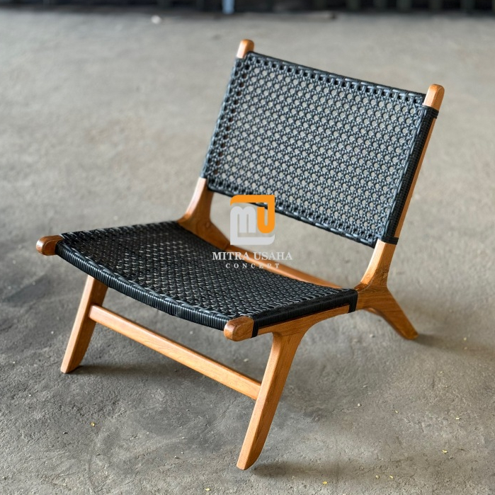 STELA Kursi santai minimlais jati, Kursi mals jati, lazy chair, lounge chair teka, kursi teras jati,