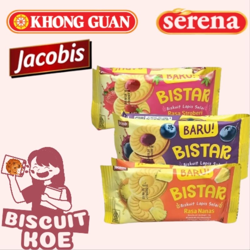 Jacobis Bistar 16g Renceng Rasa Bluberi, Nanas, Stroberi