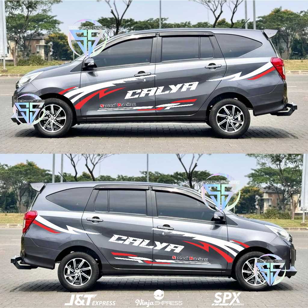 Stiker mobil toyota calya stiker cutting body mobil calya stiker list body mobil calya