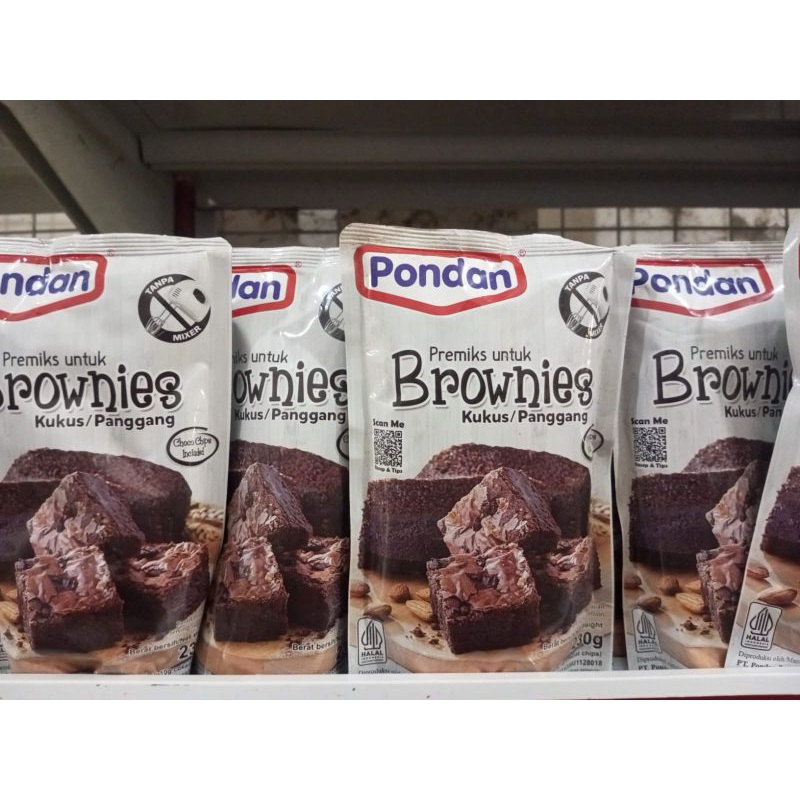 

Pondan brownies kukus panggang 230gr
