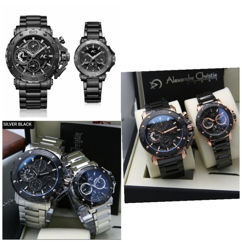 Alexandre Christie AC 9205 limited edition Jam Tangan Couple Original