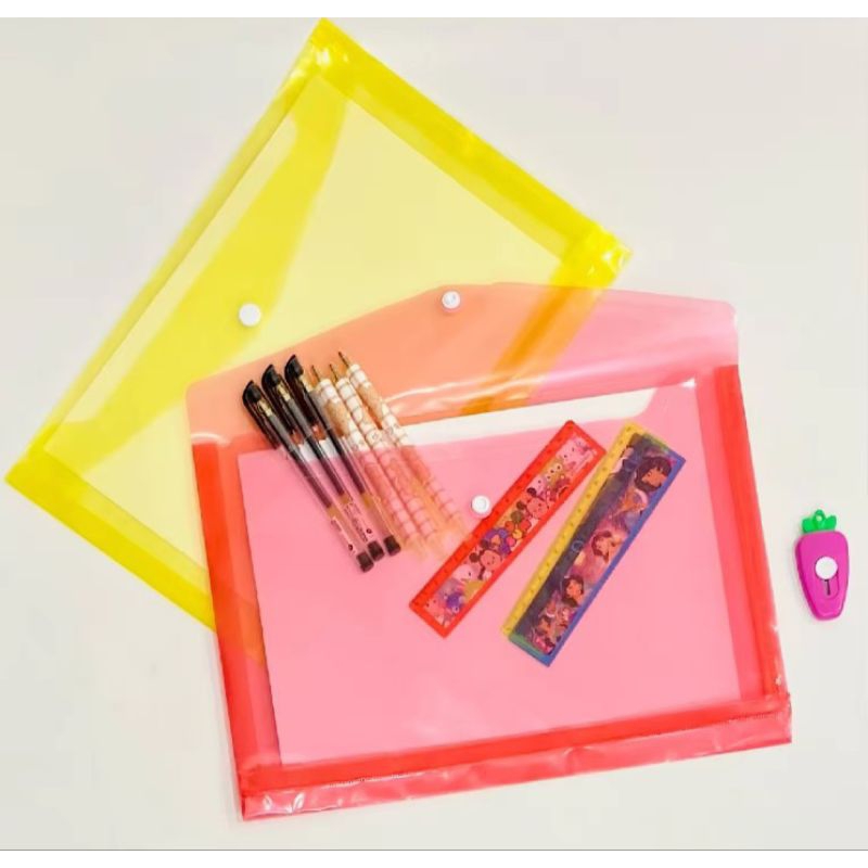 

Map Kancing / Map Cetek Plastik Kancing Folio / Document Kertas