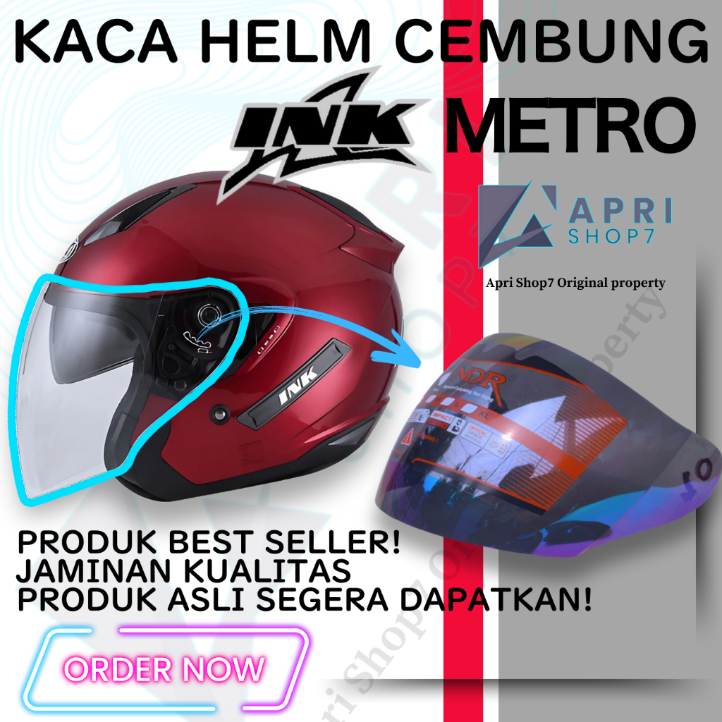 Kaca Helm INK METRO Visor Helmet CEMBUNG venom open ink metro 2