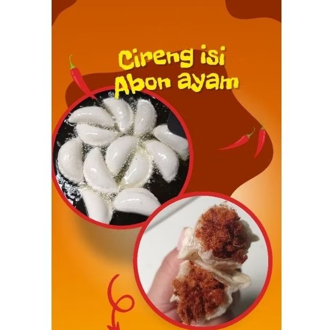 

CIRENG ISI ABON AYAM / CIRENG ABON AYAM /CIRENG ABON / CIRENG AYAM SUWIR