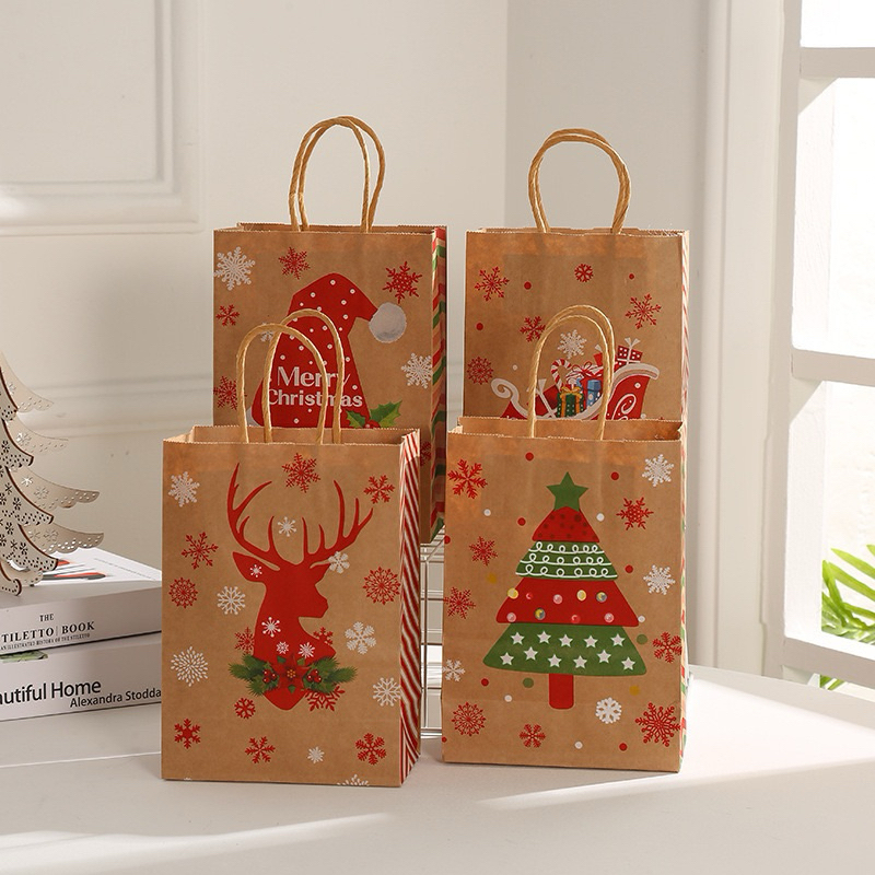 

Paper Bag Natal Coklat | Tas Paper Bag Hampers Christmas Hadiah Natal | Paper bag Tas Perayaan Merry Christmas tas kado