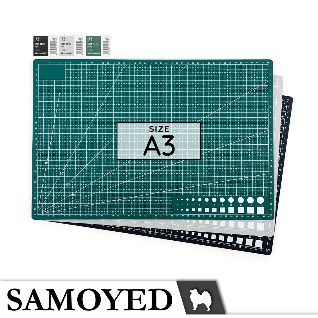 

H7Y Alas Potong / Double-Sided Cutting Mat / Pad / Board A3 Samoyed CTMT-Y-A3