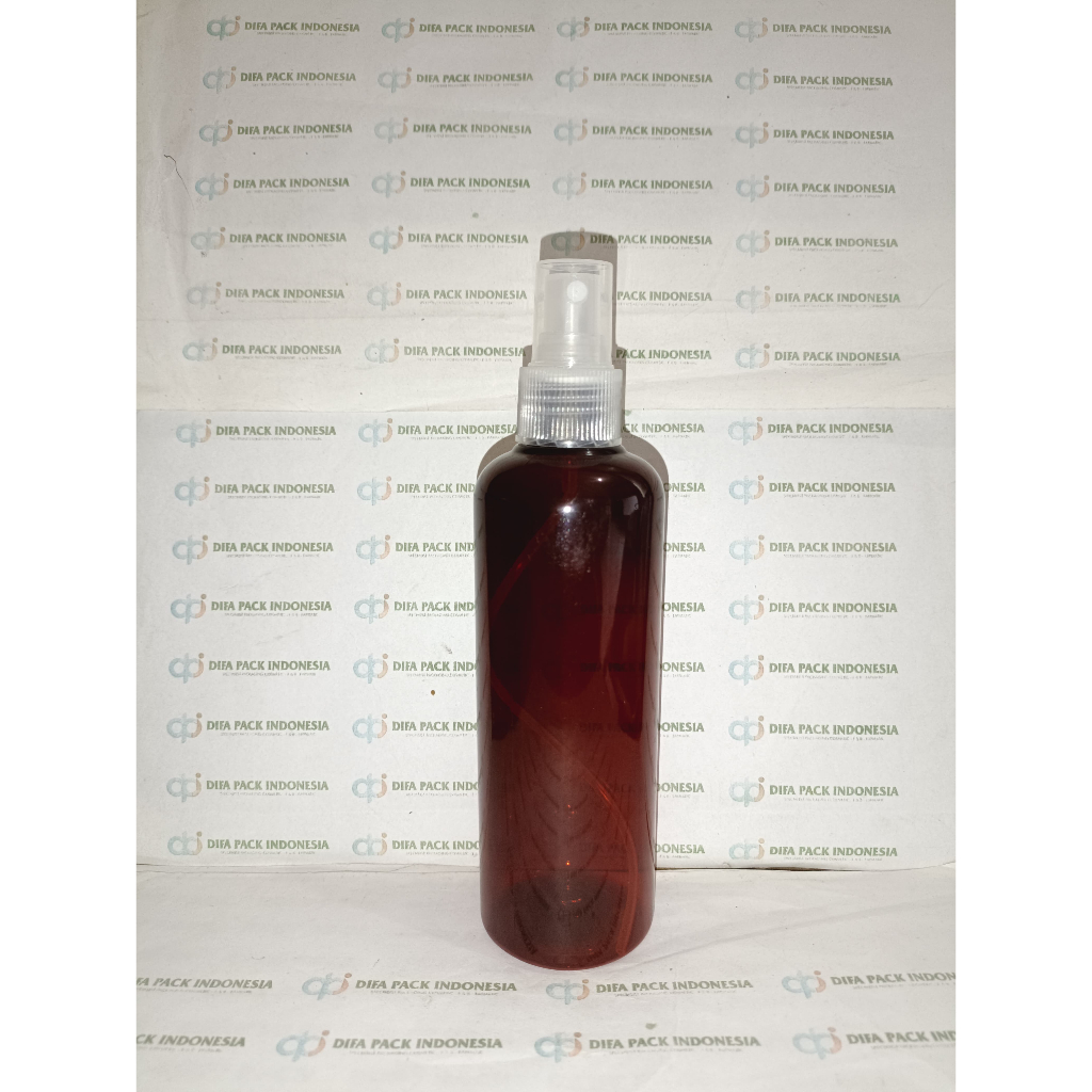 Botol Pet Coklat Kemasan 250ml Spray Natural