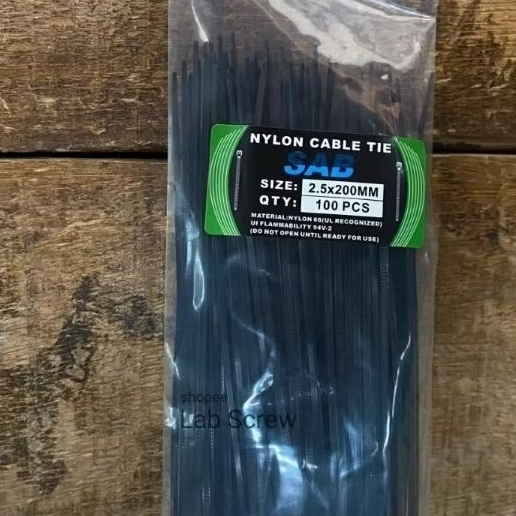 

Cable Tie Kabel Tis Kabel Ties 2,5 x 200 mm 100 pcs