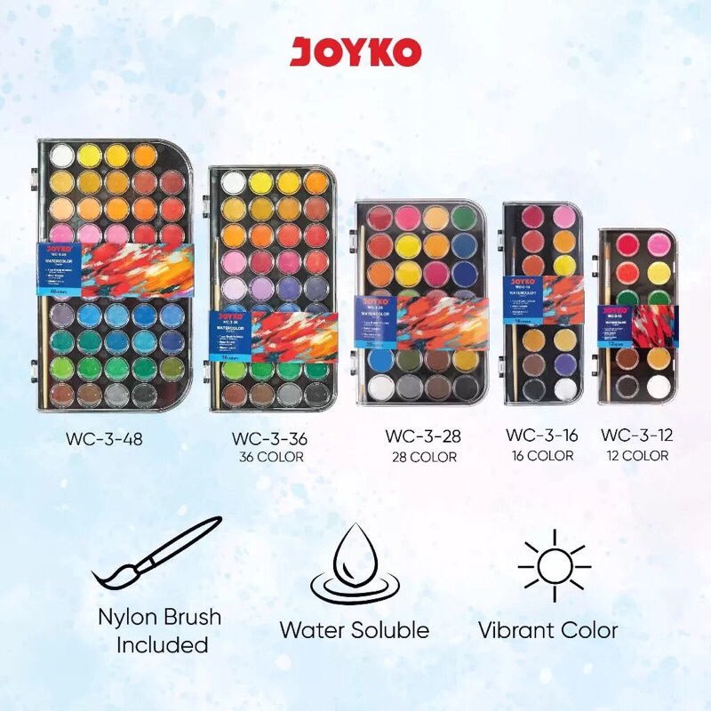 

WATERCOLOR JOYKO WC-3-16 WATERCOLOR CAKE MELUKIS JOYKO