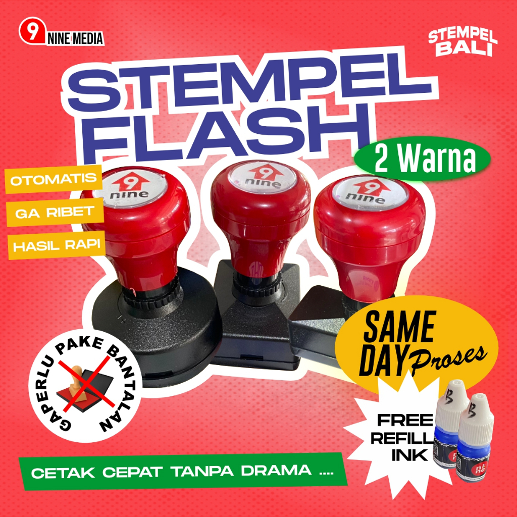 

STEMPEL FLASH 2 WARNA CUSTOM DESAIN