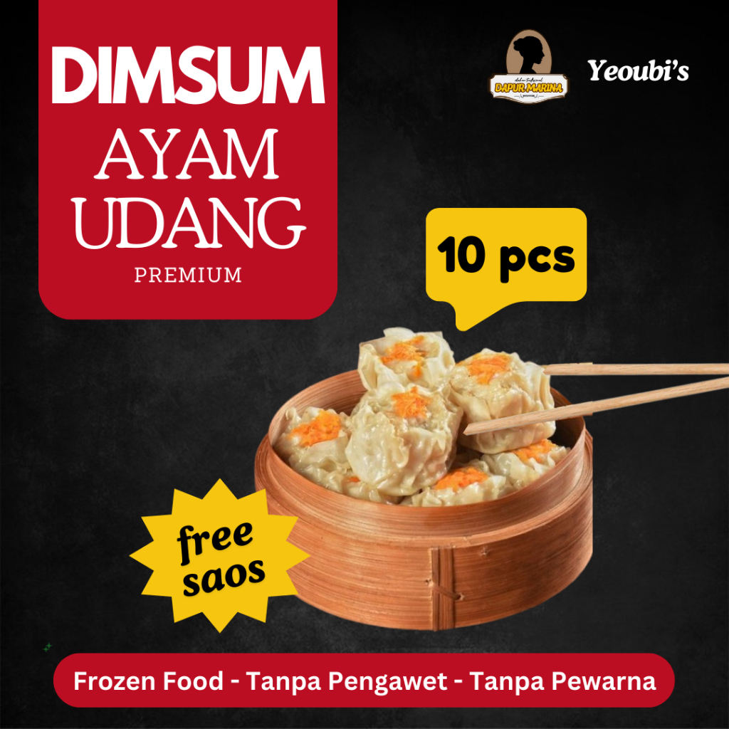 

Dimsum Ayam Udang Premium Halal isi 10 pcs (Frozen/Fresh) free Saus dimsum BISA KIRIM LUAR KOTA