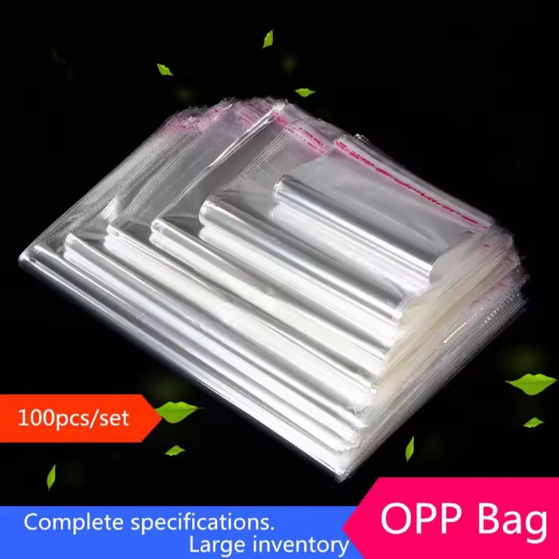 BIG FLASH PLASTIK OPP LEM SANDAL BENING ISI 100PCS KEMASAN PACKING SANDAL TERLARIS