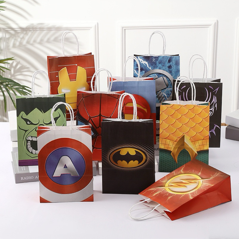 

Paperbag Superhero Spiderman goodie bag ultah birthday anak cowok / BOLA /tempat snack hadiah Tas kado