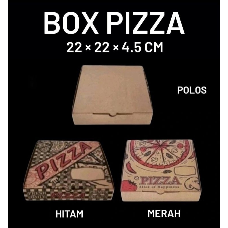 

(MIN ORDER 25 PCS) BOX PIZZA 22x22x4.5 / DUS PIZZA / KOTAK PIZZA / KEMASAN PIZZA