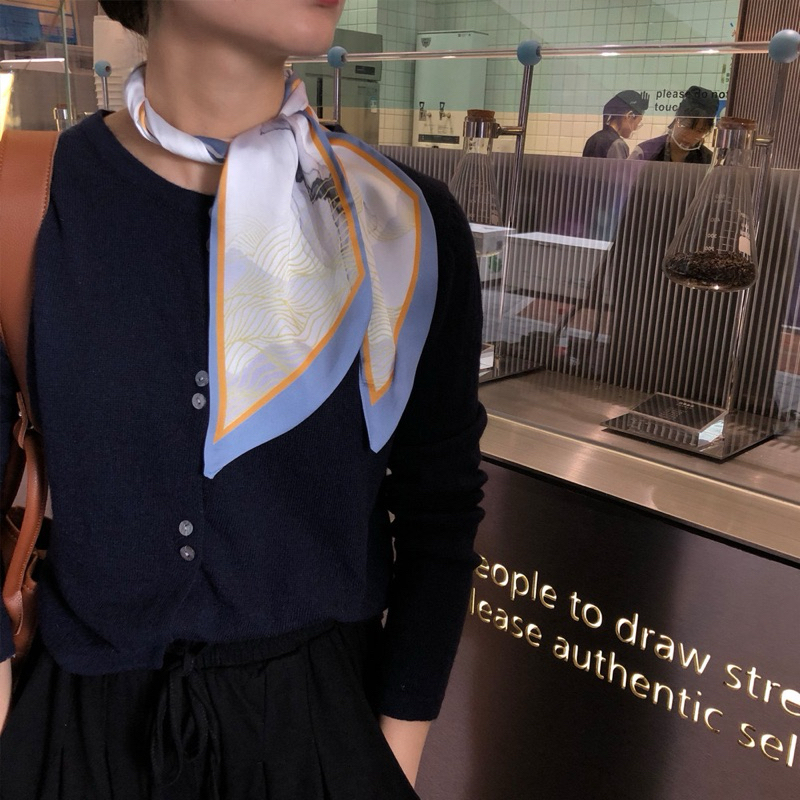 Premium Neck Scarf/Silk Scarf/Scarf Leher Wanita