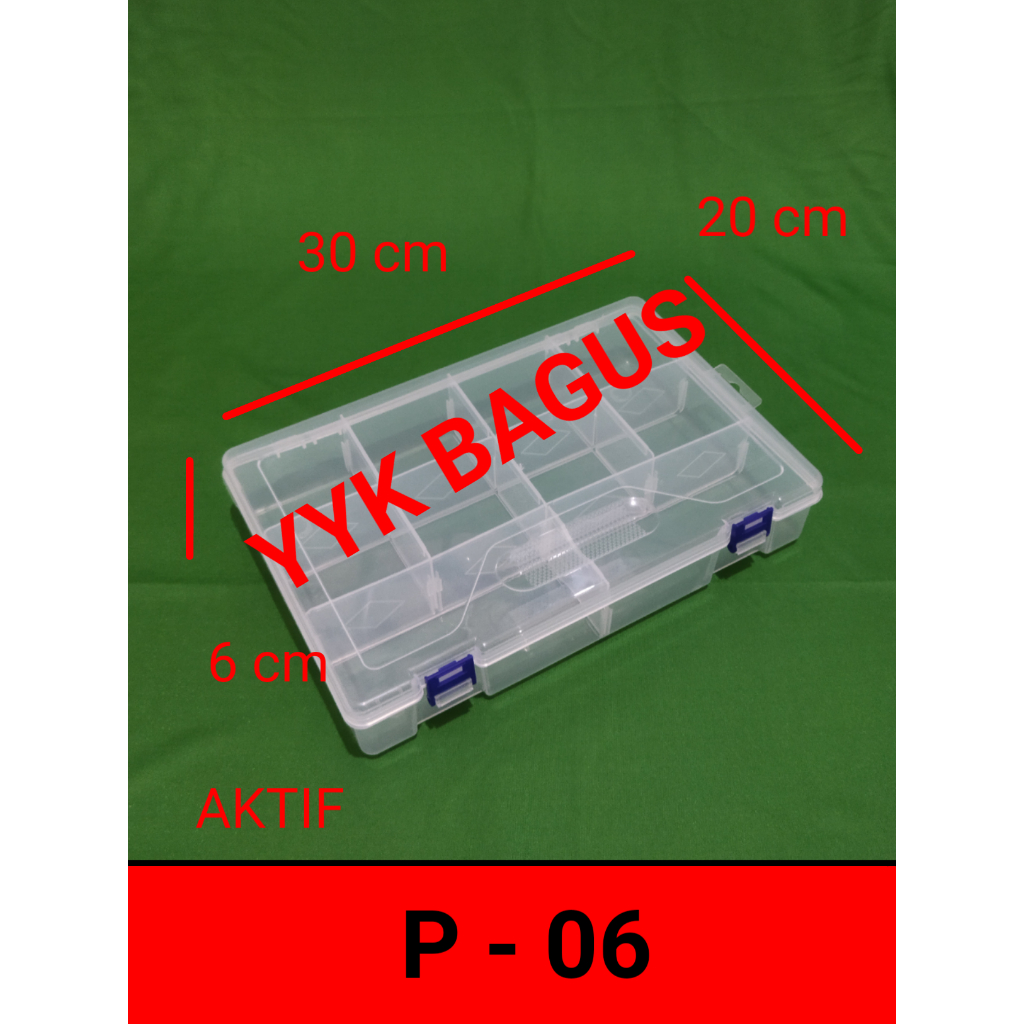 P 06 tempat kotak plastik obat manik pancing peniti kancing BAGUS 5