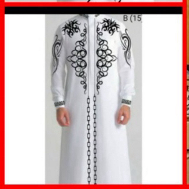 gamis habaib ustad bordir pengantin pria muslim bisa request