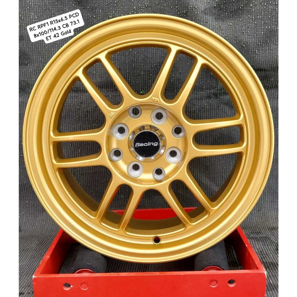 Velg Mobil RPF1 Ring 15x6.5 PCD 8x100/114.3 ET 42 Gold