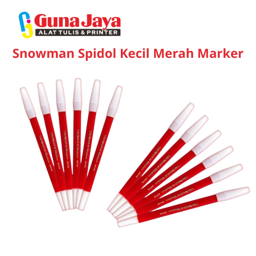 

Snowman Spidol Kecil Merah Marker