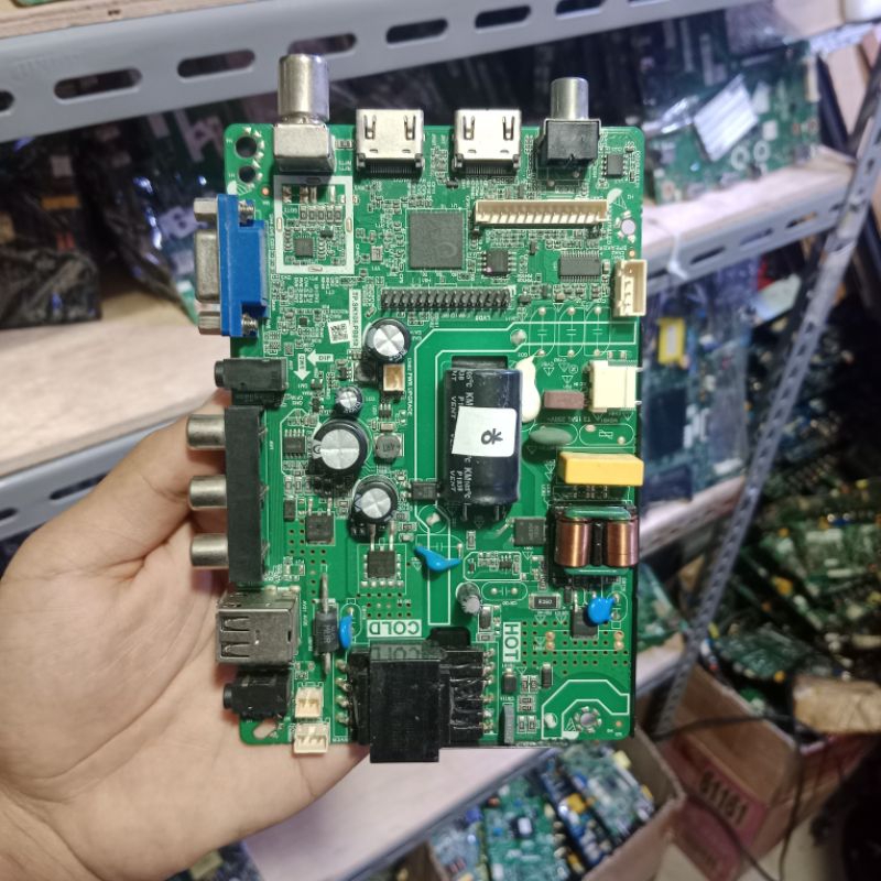 MB AKARI LE-32V90 - MESIN TV MAINBOARD MOBO MB TV AKARI