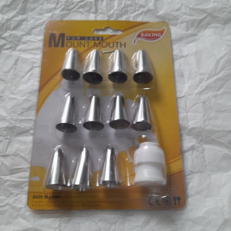 Spuit Mount Mouth Baking / Alat penghias kue / dekorator cake 24 pcs / spuit hias kue 24 pcs