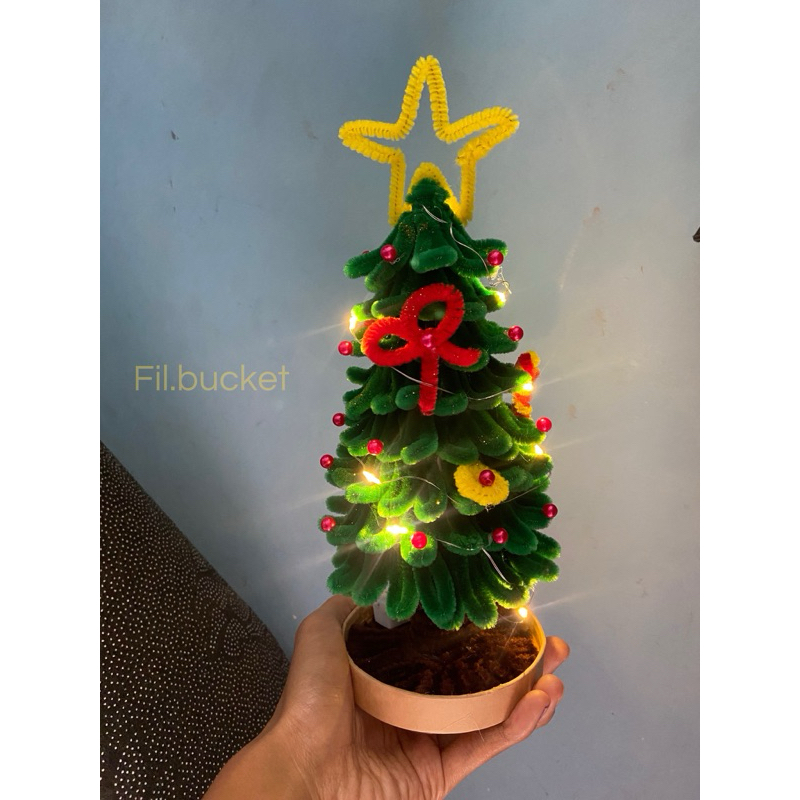 pohon natal kawat bulu/hiasan natal