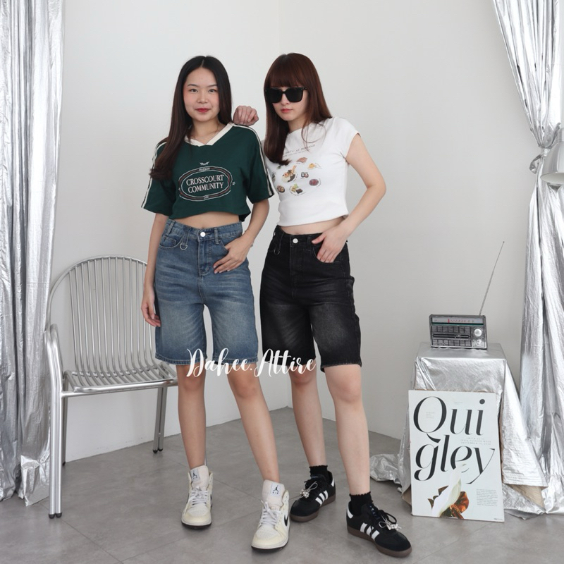 Dal Jeans - Celana Jeans Pendek Wanita Jorts Biker Short