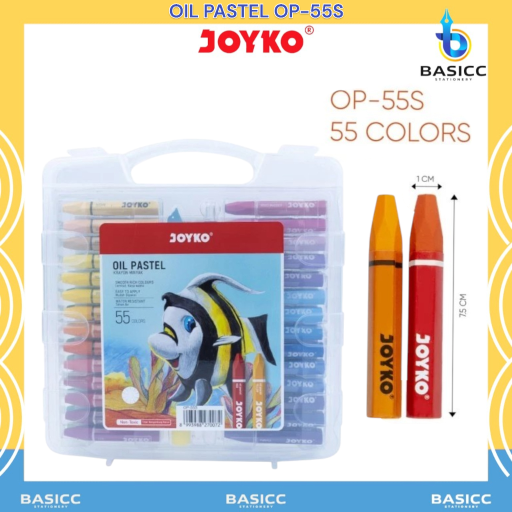 

Joyko Crayon Oil Pastel Krayon Minyak OP-55S | @1Set