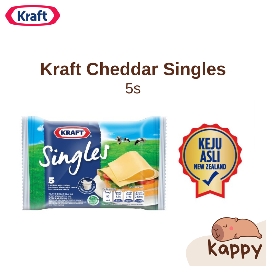 

KRAFT Keju Cheddar Singles Slice 5s