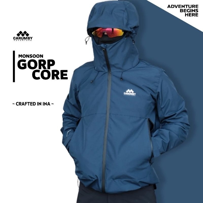 Jaket Gunung Gorpcore Carumby Monsoon Waterproof Jacket